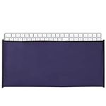 kwmobile Dust Cover Compatible with Universal Keyboard (L) - Computer Keyboard Protector Fabric Case - Dark Blue