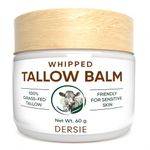 Whipped Beef Tallow Balm for Skin: Tallow Face Moisturizer with Emu Oil, Blue Cypress, Sandalwood Oil from Australia – Fresh Herbal Scent - Eczema Relief - Suitable for Sensitive Skin - 2.12 OZ