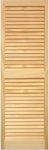 LTL Home Products SHL39 Exterior Solid Wood Louvered Window Shutters, 15" x 39", Unfinished Pine