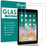 avakot-2 Pack Screen Protector for iPad 6th Generation 9.7 Inch, Anti-Scratch Tempered Glass Film for iPad 5th Gen/Air 2/Air 1/Pro 9.7, Touch Sensitive Tempered Glass Screen Protector for iPad 9.7