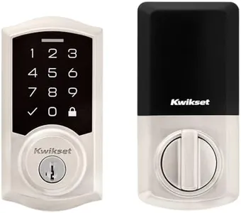 Kwikset SmartCode 270 Keyless Entry Electronic Touchpad Deadbolt Door Lock with Auto-Lock, Custom User Codes, Advanced Security in Satin Nickel Traditional