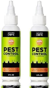 Nature's Dome Indoor Bug Spray 2 Pack – Natural Pet & Kid-Safe Pest Control Concentrate with Essential Oils – Roach, Spider, Flea, Mosquito & Ant Killer – Safe for Home & Outdoor Use, 2 oz Each