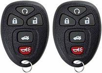 KeylessOption Keyless Entry Remote Control Car Key Fob Replacement 15912860 (Pack of 2)