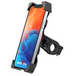 GREFAY Bike Phone Mount Universal Bicycle Motorcycle Cell Phone Holder Smartphone Cradle Clamp for 3.5-6.5 inch GPS Device (PB03A)