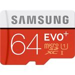 Samsung 64GB EVO Plus Class 10 Micro SDXC with Adapter 80mb/s (MB-MC64DA/AM)