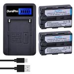 DuraPro 2Pcs NP-FM500H Battery + LCD USB Charger for Sony a99,a77,a58,a57,a65,a68,a200,a300,a350,a450,a500,a550,a560,a700,a850,a900 Cameras