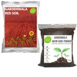 Garden Red Soil 30 KG and Neem Cake Powder 3KG Organic Fertilizer for Plants - Potting Soil for All Vegetables, Fruits, Flowers, Trees shrubs, and House Plants (30)
