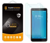 (3 Pack) Supershieldz for ZTE Quest 5 Tempered Glass Screen Protector, Anti Scratch, Bubble Free