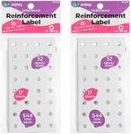 Hole Reinforcement Stickers Pack of 1088 Paper Hole Reinforcements for School Home and Office - by Enday