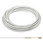 PATIKIL 16.4Ft 13AWG High Temperature Wire, -60-350 Degrees Celsius Mica Glass Fiber Electronic Wire Insulated Heat Resistant Electronical Flexible Cable for Lamp Boiler Heater, White