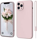 ElestBela iPhone 11 Pro Case, Silicone Case, iPhone 11 Pro Ultra Thin Slim with Microfibre, Scratch-Resistant All-Round Protective Case for iPhone 11 Pro 5.8 Inch Pink