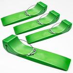 4 Pack Tire Skates for Tow Truck Wrecker, Heavy Duty Machinery Skates 4000 lbs Load, Skate Wheels, Tow Truck Accessories & Equipment, Flatbed Towing Accessories (Green)