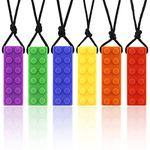 Sensory Chew Necklace Set,chewlry for Kids,Silicone Chewy Sticks for Autistic, ADHD, Oral Motor Boys and Girls Children