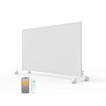 918x618mm Infrared Heating Panel Built in Thermostat- WIFI with Roller, Far Infrared Panel Heate - Wall Mounted & Free Standing Eco-friendly Low Energy App Remote Control Heaters with Timer - 580w