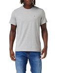 Tommy Jeans Mens Tjm Xslim Jersey Tee Dm0dm04411 S/S T-Shirt, Grey (Lt Grey Htr 038), L UK