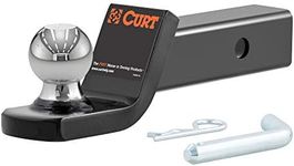 CURT 45134 Fusion Trailer Hitch Mount with 2-Inch Ball & Pin, Fits 2-In Receiver, 7,500 lbs, 2" Drop, black