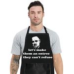 WZMPA Godfather Apron Vito Corleone Fans Gifts Let's Make Them An Entree They Can't Refuse Baking Apron For Men Women, Let's Make Can't Refuse, Medium