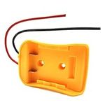 Namvo For Power Wheels Battery Adapter for 20V Max Battery 18V Battery Adapter Dock Power Connector 12 Gauge Robotics