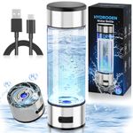 Hydrogen Water Bottle, Portable SPE PEM Technology Water Ionizer Machine, Rechargeable 3 Min Quick Electrolysis Water Bottle Generator for Home, Office, Travel, Outdoor Adventure, Daily Drinking