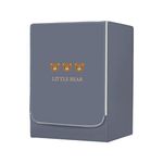 FANSU Washing Machine Cover Waterproof Dustproof Grey Front Load Washer Dryer Machine Cover Protector Sunscreen Washer Protection Tumble Dryer Cover (L-capacity 10.5-12kg,Bear)