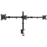 VIVO Black Triple Monitor Adjustable Desk Mount - Articulating Tri Stand Holds Three Screens up to 24" (STAND-V003Y)
