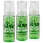 3 X TEA TREE FOAMING FACE WASH 200ml FOR HEALTHY CLEAN SKIN - DAILY USE