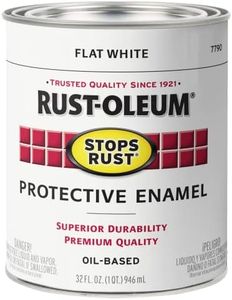 Rust-Oleum Stops Rust Protective Enamel 946ml Flat Black - #1 Rust-Preventative Paint for Indoor/Outdoor Use, Durable & Corrosion-Resistant, Perfect for Metal Surfaces, Offers Long-Lasting Protection