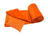 VARDHMAN Super Soft Velvet Finish Polar Fleece Felt Fabric, Size 39 x 32 inch Used in Home Decor, Cushions & DIY Soft Toys Making, Dresses, Art & Craft, Jackets, Eye Mask etc Color Orange