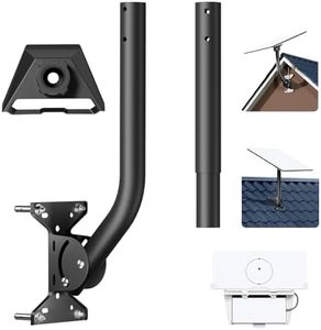 Starlink Mount Gen 3 Wall Roof Mounting Kit -Heavy Duty Weatherproof Standard Pole/Pipe Mount with Pivot & Bracket, Outdoor/Indoor Solution for Antenna & Router