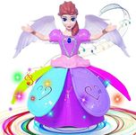 SAMIPNA Musical Real Action N Dancing Fairy Doll Toy for Girl,Toddler with Flashing Light Wheeler Multicolor