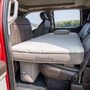 Havnby Truck Mattress, TPU Air Foam Camping Bed for Back Seat, Inflatable CozyPad with Rechargeable Built-in Pump, Portable Sleeping Mattress for GMC Pickup Cabin