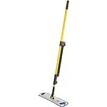 Rubbermaid Commercial Products HYGEN PULSE Single Sided Microfiber Spray Mop Kit for Hardwood/Tile/Laminated Floors, Yellow, Perfect for Kitchen/Lobby/Bathroom Cleaning (1835528), 3.8" x 4.9" x 56"