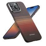 pitaka for iPhone 16 Pro Max Case Compatible with MagSafe, Thin & Light Case iPhone 16 Pro Max with a Caseless Feel, 1500D Aramid Fiber Woven [Tactile Woven Case-Sunset]