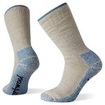 Smartwool Women's Mountaineer Classic Edition Maximum Cushion Crew Socks Hiking, Light Gray, M