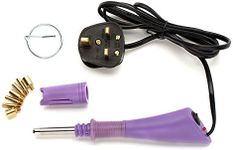 Littleduckling Hot Fix Iron-on Hotfix Applicator Wand Tool with 7 tips for Crystals Gem Rhinestones Studs Purple