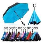 MS Export Inverted Windproof Umbrella for Men & Women with C-Shaped Handle; Double Layer Folding Design; Hands-Free Reverse Umbrella for Rain & Sun; Stylish, Durable & Compact (Multicolor)