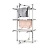 Dry:Soon Mini 3-Tier Heated Clothes Airer – Foldable Heated Shelves Dry Laundry Quickly & Gently