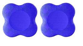 IRIS Yoga Knee Pad - Kneeling Support for Yoga, Eco-Friendly & Lightweight Yoga Knee Pads Cushion for Knees, Hands, Wrists, and Elbows, Dark Blue (2 Pcs)