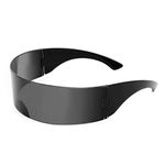 FEISEDY 80s Futuristic Visor Sunglasses Men Women Futuristic Punk Style Cosplay B2740