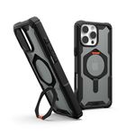 URBAN ARMOR GEAR UAG Designed for iPhone 16 Pro Max Case 6.9" Plasma XTE - Compatible with MagSafe Charging & Kickstand Rugged Shockproof Anti-Slip Military Grade Protective Cover, Black/Orange