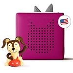 tonies Toniebox Audio Player Starter Set With Playtime Puppy For Kids 3+ Years - Listen, Learn,&Play With One Huggable Little Box - Purple