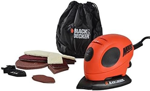 Black & Decker KA161BC Mouse Detail Sander with Accessories, 240 V, Black/Orange, Set of 16 Piece
