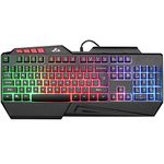 Rii RGB LED Wired Gaming Keyboard,Standard Keyboard for PC,Laptop,Office,Gaming