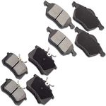 OCPTY Ceramic Brake Pads Front Rear Brake Pads Set 8pcs fit for 99-08 for Audi A4,02-06 for Audi A4 Quattro,98-04 for Audi A6,98-04 for Audi A6 Quattro,99-05 for VW for Passat