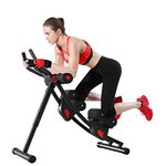 Fitlaya Fitness ab machine, ab workout equipment for home gym, Height Adjustable ab trainer, foldable fitness equipment.