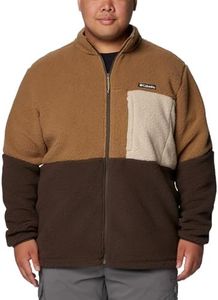 Columbia Men's Mountainside Heavyweight Fleece, 2024 Delta/Cordovan/Ancient Fossil, 5X Tall