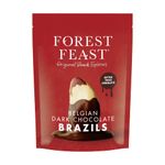 FOREST FEAST Belgian Dark Chocolate Brazil Nuts 1kg | Natural Gluten Free Snack Coated in Dark Chocolate, High Protein, Chocolate Covered Brazil Nuts, Whole Brazil Nuts