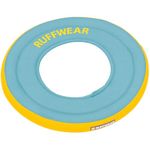 RUFFWEAR Hydro Plane Dog Flying Disc Toy, Floating Dog Frisbee, Biolumin Blue, Large