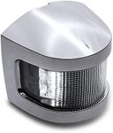 TRUE MODS White Masthead LED Marine Navigation Light [IP67 Waterproof] [USCG Approved] [Corrosion Resistant Chrome and ABS] 2 Nautical Mile Visibility for Fishing Boat Yacht Pontoon up to 39.4' (12m)