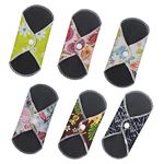 GLEAVI 1 Set 7pcs Women’s Suits Light Incontinence Pads Washable Sanitary Pads Cloth Pad Leakproof Mother